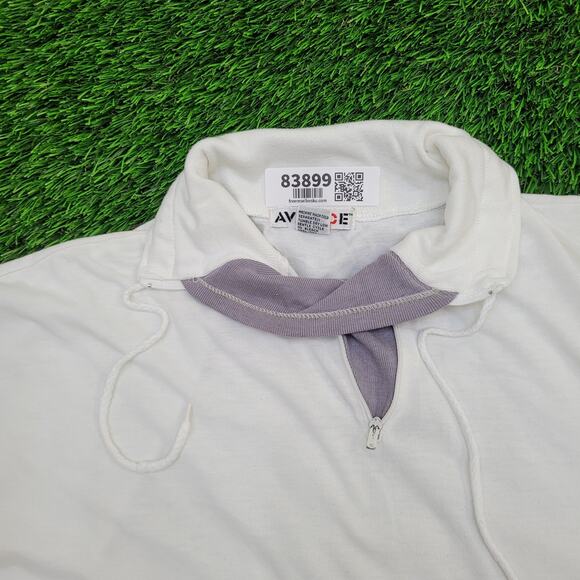 Vintage 90s Averroe 1/4 Zip Mockneck Sweatshirt Women S/M 22x27 Baggy - Picture 8 of 13